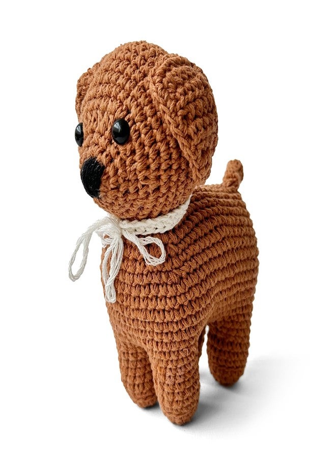 Kind Strings Handmade Crochet Dog Soft Toy - Plush Stuffed Animal for Babies & Kids - Montessori Gift for Baby Girl or Boy - Safe, Cute & Adorable Nursery Decor - Image 1
